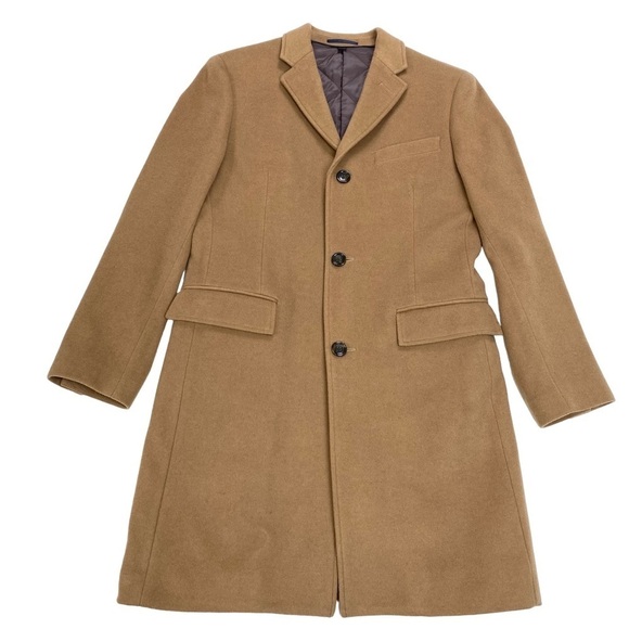 J.CREW Ludlow Wool and Cashmere Blend Quilted Lined Classic Coat Camel Tan 36S - Picture 6 of 15